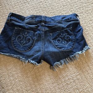 Siwy Camilla denim Cut Off Jean Low Rise Booty Shorts Women’s Size 29 Lucky wash